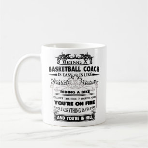 Basketball Coach Mug Funny Gift Coffee Cup for Men