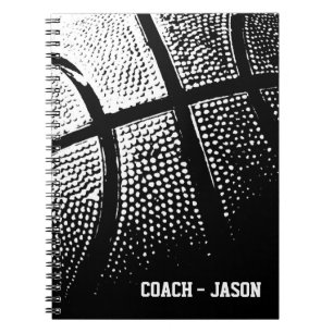 Basketball coach notebook journal Personalised