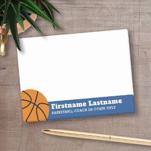 Basketball Coach or Physical Education Teacher Post-it Notes