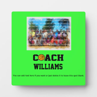 Basketball Coach - Personalised Plaque