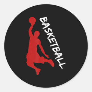 Basketball Coach Player Cool Basketball Classic Round Sticker