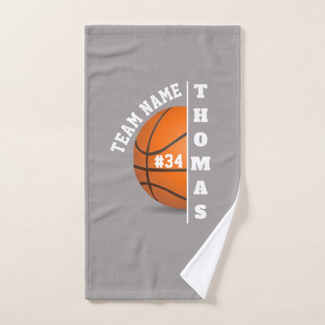 basketball coach player team hand towel (Hand Towel)