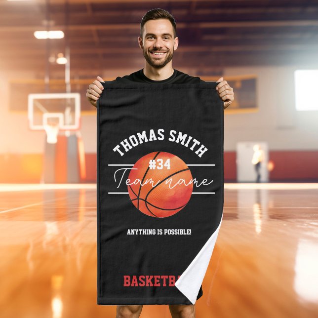 basketball coach player team hand towel (Creator Uploaded)