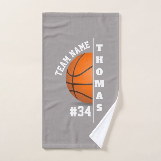 basketball coach player team hand towel (Hand Towel)