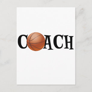 Basketball Coach Postcard
