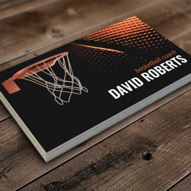 Basketball Coach Professional Sport Instructor Business Card (Creator Uploaded)