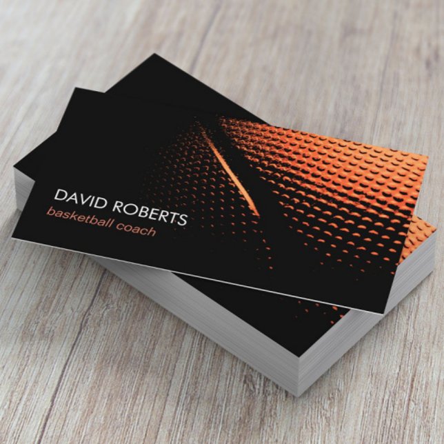 Basketball Coach Professional Sport Theme Business Card (Creator Uploaded)
