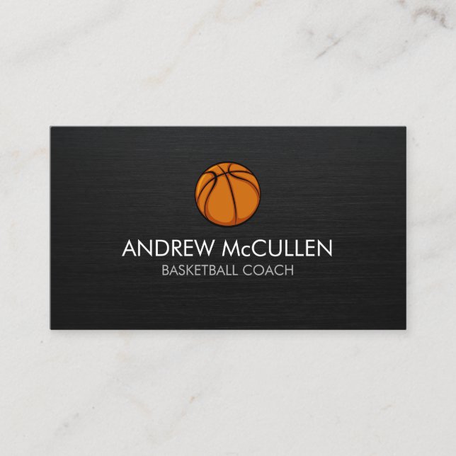 Basketball Coach Scout Professional Sports Business Card (Front)