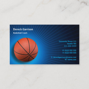 Basketball Coach   Sport Business Card