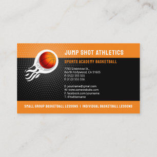 Basketball Coach   Sport Trainer Business Card