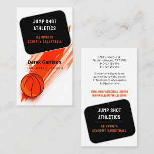 Basketball Coach   Sport Trainer Business Card