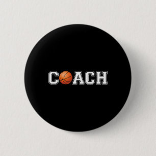 Basketball Coach Sports Coaching Staff Head Coach 6 Cm Round Badge