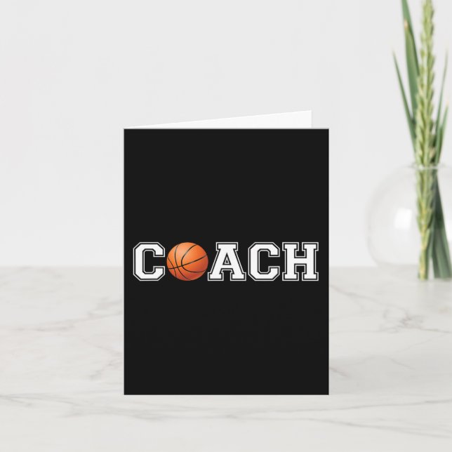 Basketball Coach  Sports Coaching Staff Head Coach Card (Front)