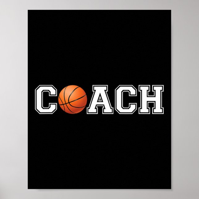 Basketball Coach  Sports Coaching Staff Head Coach Poster (Front)