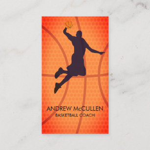 Basketball Coach Sports Scout Business Card