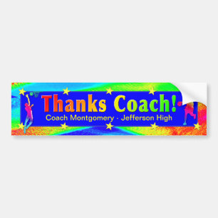 Basketball Coach Thank You Bumper Sticker