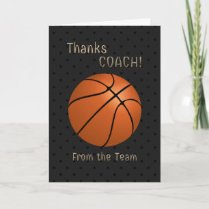Basketball Coach Thank You From the Team