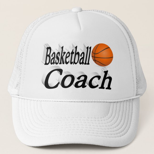 Basketball Coach Trucker Hat (Front)