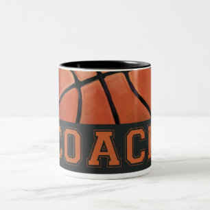 Basketball Coach Two-Tone Coffee Mug