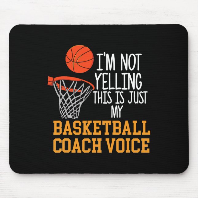 Basketball Coach Voice  Mouse Pad (Front)