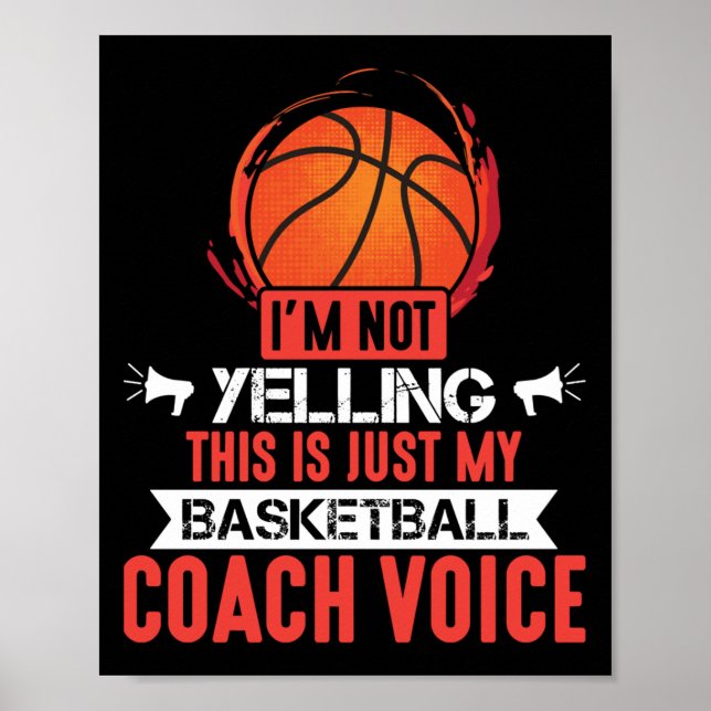 Basketball Coach Voice  Poster (Front)