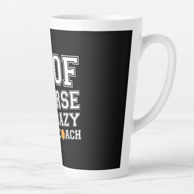 Basketball coaching Gift i Hoops Assistant Coach Latte Mug (Right)