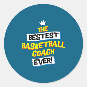 Basketball Coaching Job Occupation Classic Round Sticker