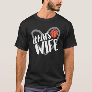 Basketball Coach's Wife Heart T-Shirt
