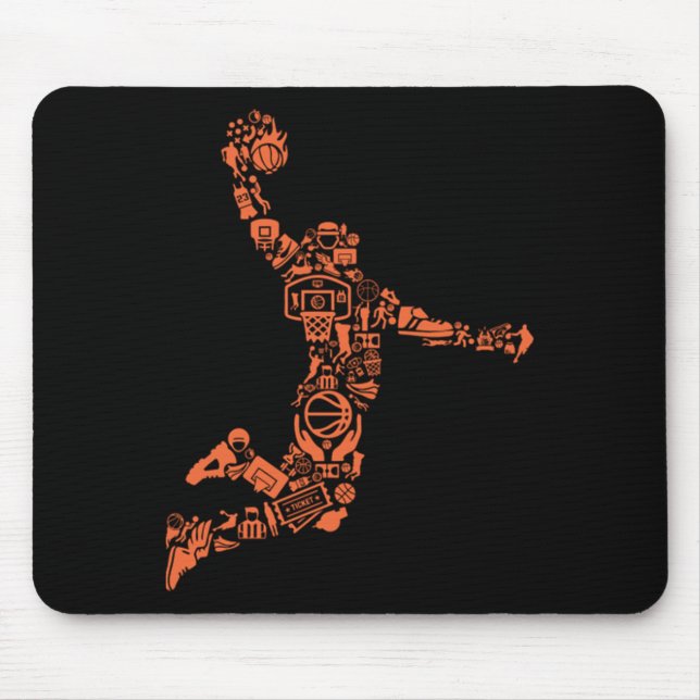 Basketball Collage  Mouse Pad (Front)