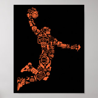 Basketball Collage  Poster