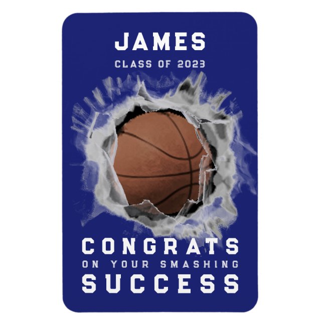 Basketball Congrats Magnet (Vertical)