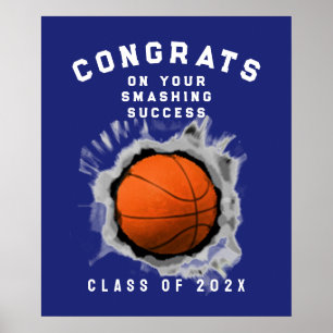 Basketball Congrats Poster