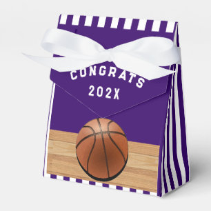 Basketball Congrats Team Purple Favour Box