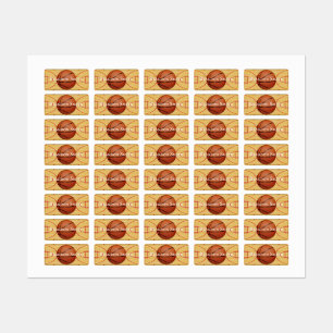 Basketball Court Ball Design Name Tags