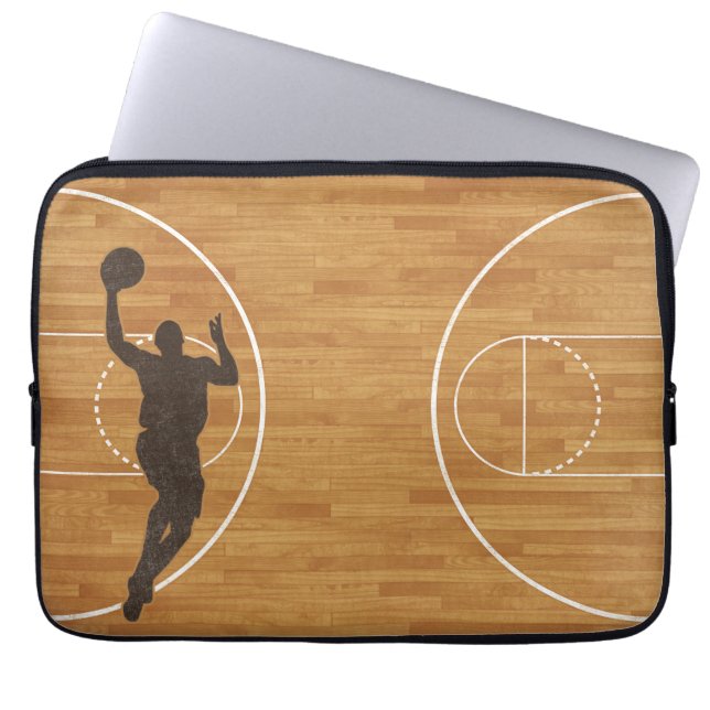 Basketball Court Boy Laptop Sleeve (Front)