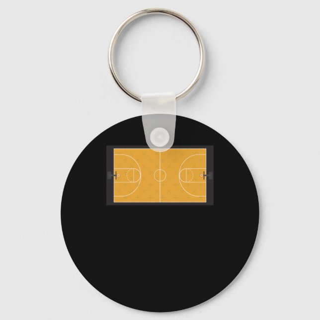 Basketball Court  Key Ring (Front)