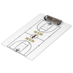 Basketball Court Layout Clipboard