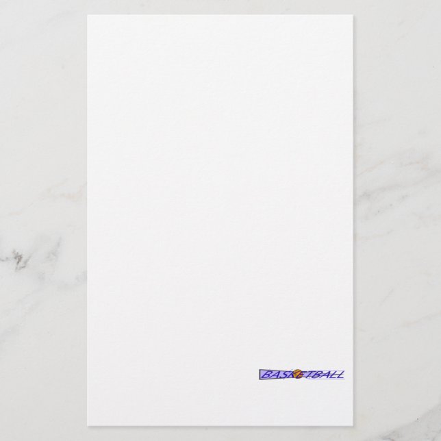 Basketball Court Logo Stationery (Front)