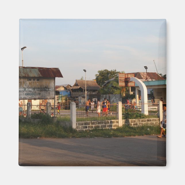 Basketball court magnet (Front)