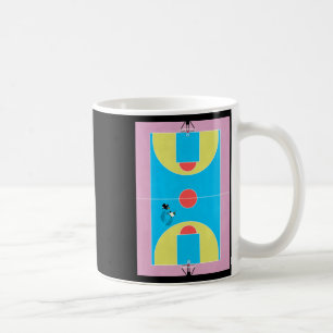 Basketball Court Pastel Colours Coffee Mug