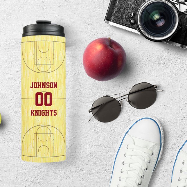 Basketball Court Personalised Thermal Tumbler (Creator Uploaded)