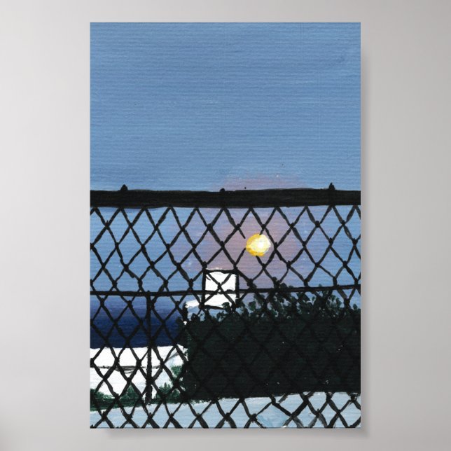 Basketball Court Print, Value Poster Paper (Front)