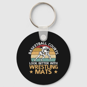Basketball Courts Look Better With Wrestling Mats Key Ring