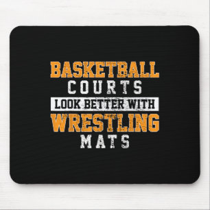 Basketball Courts Look Better With Wrestling Mats Mouse Pad
