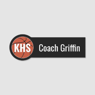 Basketball Custom Coach/Player Name/Number & Color Name Tag
