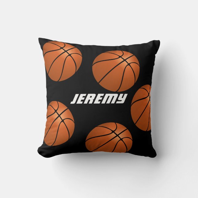 basketball  custom personalised pillow (Front)