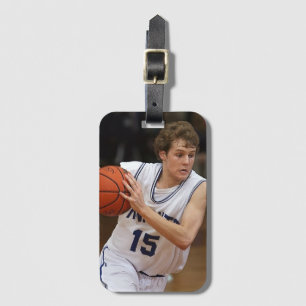 Basketball Custom Photo Luggage Tag