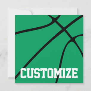 Basketball Custom Team Name Green Basketball Sport
