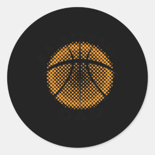 Basketball Dad 1 Classic Round Sticker