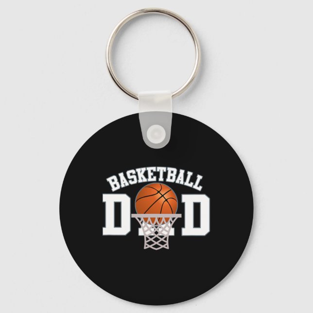 Basketball Dad 4  Key Ring (Front)